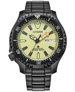 Мужские автоматические часы Promaster Dive с черным браслетом из нержавеющей стали с ионным покрытием, 44 мм Citizen 14316994 | black