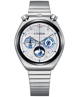 Мужские часы-браслет из нержавеющей стали Star Wars R2-D2 38 мм Citizen 16091794 | silver-tone