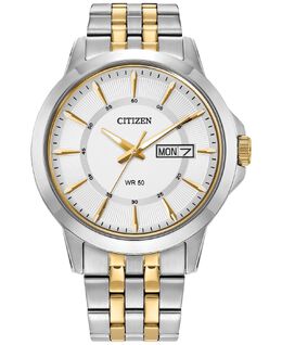 Мужские двухцветные часы-браслет из нержавеющей стали, 41 мм Citizen 14868837 | two tone