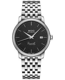 Мужские швейцарские автоматические часы Baroncelli Heritage с браслетом из нержавеющей стали, 39 мм Mido 16589491 | black