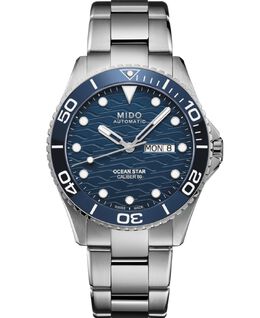 Мужские швейцарские автоматические часы Ocean Star с браслетом из нержавеющей стали, 43 мм Mido 12650413 | silver