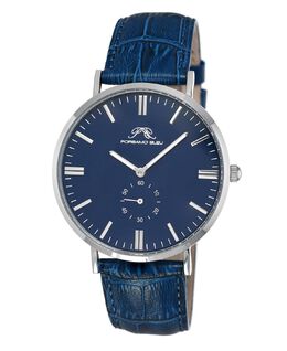 Мужские часы Генри из натуральной кожи с ремешком 842BHEL Porsamo Bleu 16205873 | blue