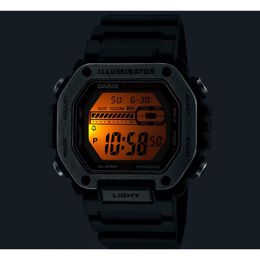 Цифровые часы унисекс с панелью — MWD110H Casio, черный 68997117 | black