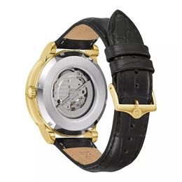 Мужские автоматические часы с черным ремешком — 97A166 Bulova 70377534