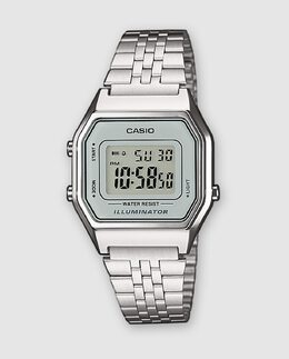 Casio Collection LA680WEA-7EF Vintage Dig Женские часы среднего размера Casio, серебро 4971850923930 | plata