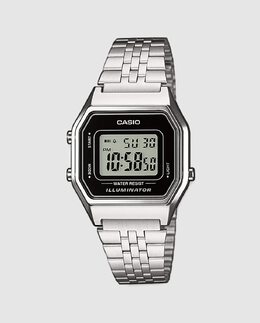 Casio Collection LA680WEA-1EF Vintage Dig Женские часы среднего размера Casio, серебро 4971850923916 | plata