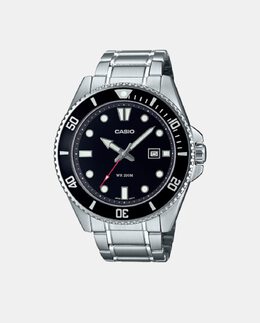 Часы мужские стальные МДВ-107Д-1А1ВЭФ Casio, серебро 4549526358883 | plata