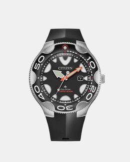 Мужские часы Promaster Diver's BN0230-04E Eco-Drive, черные резиновые Citizen, черный 8018225036416 | negro