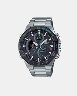 Edifice ECB950DB1AEF Солнечные мужские часы с хронографом из стали Casio, серебро 4549526346095 | plata