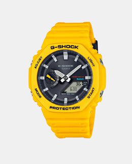 G-Shock 2100 Series GA-B2100C-9AER Мужские часы из желтой смолы Casio, желтый 4549526322785 | amarillo
