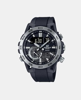 Edifice ECB40P1AEF Автоматические мужские часы с хронографом из черной смолы Casio, черный 4549526349058 | negro