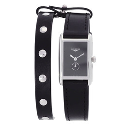 Longines Dolcevita X YVY Ladies Watch with Black Dial, Silver Case - L5.255.4.59.2