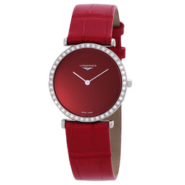 Longines La Grande Classique Quartz Diamond Red Dial L45230912