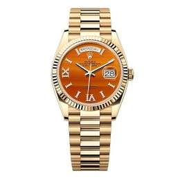 Rolex Day-Date 128238-0088 Automatic Chronometer with Carnelian Dial and Diamonds