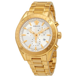 Versace V-Chrono Chronograph Quartz White Dial Mens Watch vehb00719