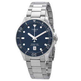 Tissot T120.410.11.041.00 - Men's Seastar Quartz Watch with Blue Dial