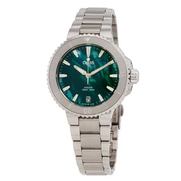 Oris Aquis Date Automatic Green Dial Ladies Watch 01-733-7770-41/37078185P