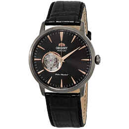 Orient Open Heart Automatic Black Dial Mens Watch FAG02001B0