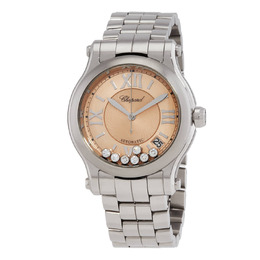 Chopard Happy Sport Watch Ladies Pink Dial 278559-3025