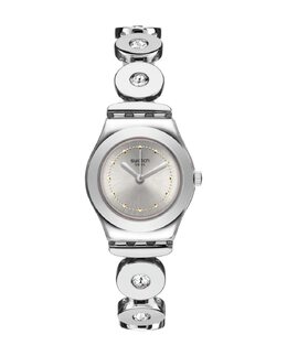 Часы Inspirance с серым ремешком из нержавеющей стали Swatch, серый 7610522767881 | gris