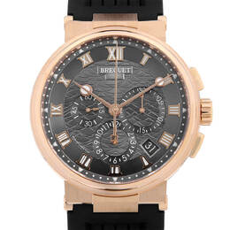 Breguet Marine Chronograph Automatic Grey Dial Mens Watch 5527brg35wv