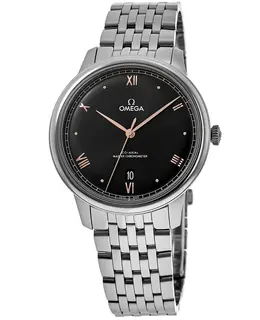 Omega De Ville Prestige Co-Axial Master Chronometer 40mm Black Dial Steel Men's Watch 434.10.40.20.01.001