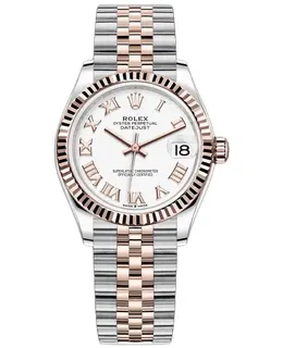 Rolex Datejust 31mm White Roman Dial Jubilee - Ref. M278271-0002