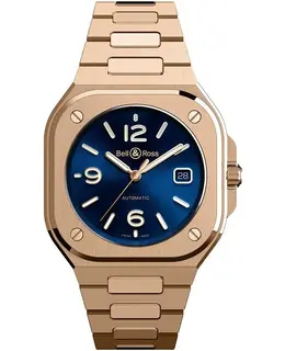 BR05A-BLU-PG/SPG Bell & Ross BR 05 (40 MM) Gold Blue Dial Rose Gold Men's Watch