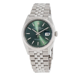 Rolex Datejust 36 Mint Green Dial Automatic Mens Jubilee Watch m126234-0051
