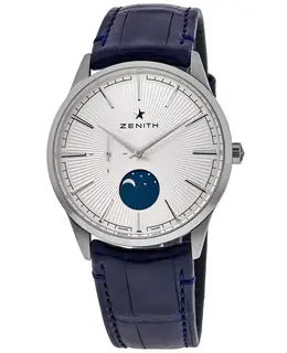 Zenith Elite Men's Automatic Watch - Elegant Moonphase Chronograph