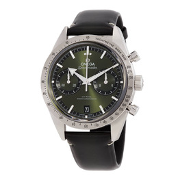 Omega Speedmaster Chronograph Manual Mens Green Dial Watch 332.12.41.51.10.001