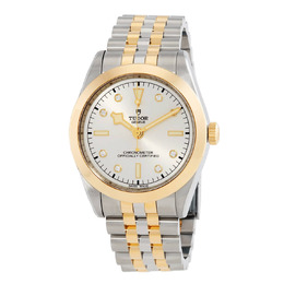 Tudor Black Bay 39 Automatic Chronometer Diamond Silver Dial Mens Watch M79663-0007