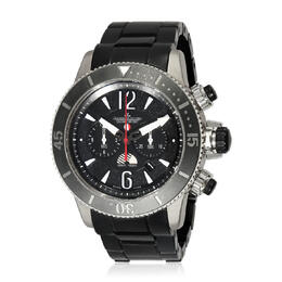 Pre-owned Jaeger-LeCoultre Master Compressor Chronograph Automatic Black Dial Mens Watch - Model 159.T.C7