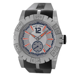 Pre-owned Roger Dubuis Easy Diver Automatic Silver Dial Mens Watch rddbse0256
