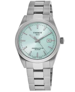 Tissot Gentleman Powermatic 80 Light Blue Stainless Steel Men's Fashion Watch t127.407.11.351.00