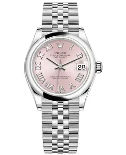 Rolex Datejust 31 Stainless Steel Pink Dial Watch Model M278240-0014