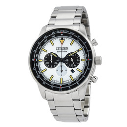 Citizen Chronograph Eco-Drive White Dial Mens Watch ca4500-91a