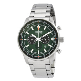 Citizen Chronograph Eco-Drive Green Dial Mens Watch ca4500-91x