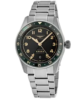Longines Spirit Zulu Time Grey Dial Steel Men's Watch Model L3.802.4.63.6