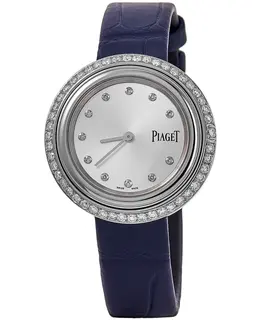 Piaget Possession G0A43090-CD Women's Watch - 34mm Silver Diamond Dial with Custom Diamond Bezel