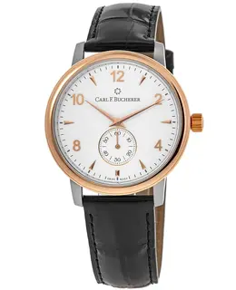 Carl F. Bucherer Adamavi Hand Wind Silver Dial Alligator Leather Men's Watch Model 00.10316.07.26