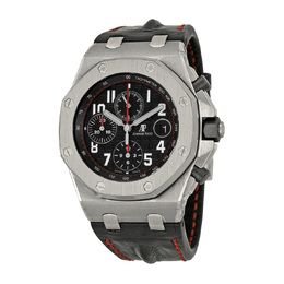 Pre-owned Audemars Piguet Royal Oak Offshore Chronograph Black Mega Tapisserie Dial Mens Watch 26470st.oo.a101cr.01
