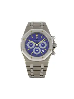 Vintage Condition 39mm Automatic Titanium Blue Dial Watch from Audemars Piguet Royal Oak