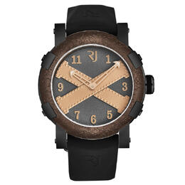 RJ2001 Titanicrand Automatic Grey Dial Men's Watch - Stainless Steel Case & Rubber Strap