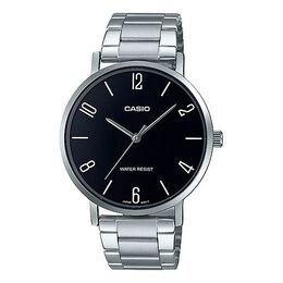 Часы Men's Casio DRESS Series Black Stainless Steel quartz Casual Watch Analog Mens, черный mtp-vt01d-1b2 | black
