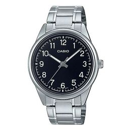 Часы Casio Dress Classic Minimalistic Analog Watch 'Silver Steel Black', черный mtp-v005d-1b4 | black