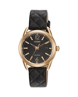 Классические деловые часы Eco-Drive, 36 мм Citizen, цвет Black 4416419 | black