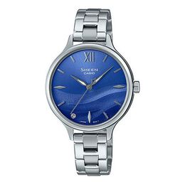 Часы Casio SHEEN Series SEA WAVE Subject Stylish Simplicity Watch Artificial Sapphire Gradient Blue Sapphire Crystal, синий she-4550d-2bupr | default color