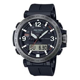 Часы Casio Pro Trek Fashion Stylish Analog Watch 'Black Metallic Rose Gold', черный prw-6611y-1pr | default color