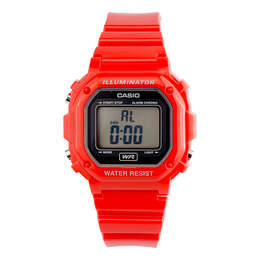 Часы Casio 50 waterproof Red Small quartz Watch Mineral Glass Lens Strap F -108WHC-4AJF, красный f-108whc-4ajf | default color